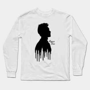 Shadowhunters / The mortal instruments - Magnus Bane / Harry Shum Jr dripping silhouette (black) - Warlock - Malec - Clary, Alec, Jace, Izzy Long Sleeve T-Shirt